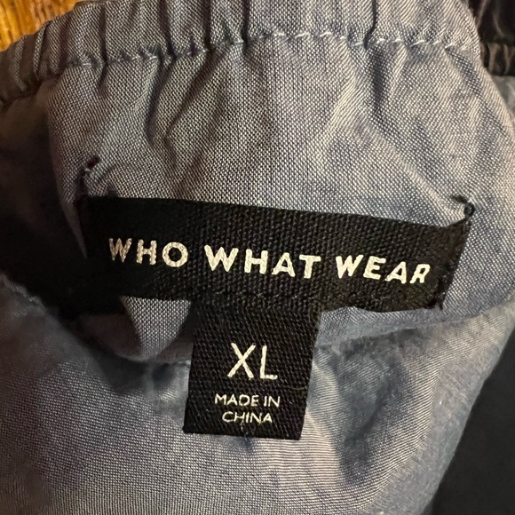 Who What Wear Chambray Ruffle Tank EUC Women’s XL - Picture 7 of 7